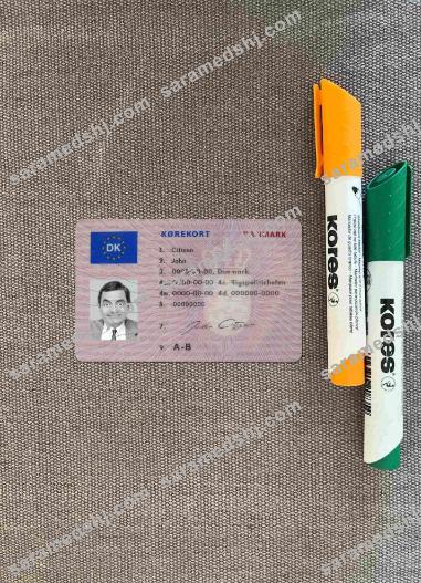 Denmark driving license (1997 - 2013)photolook  FRONT